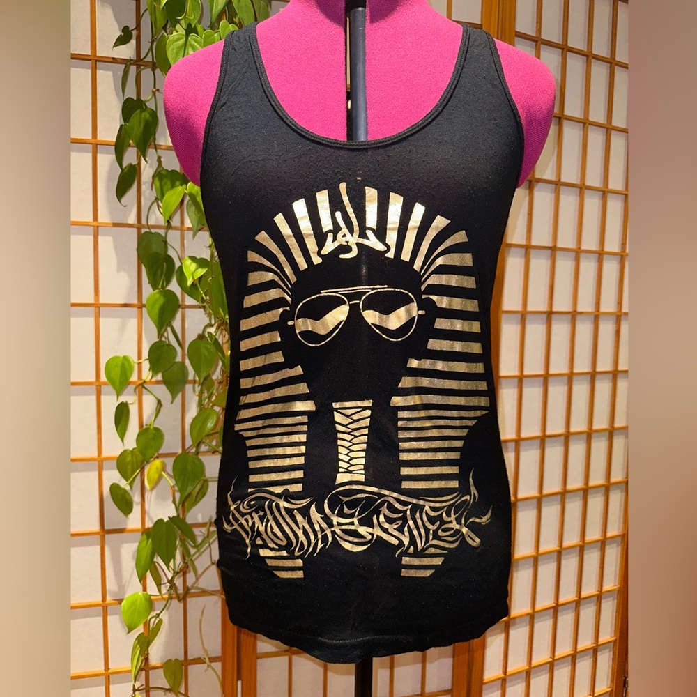 “Anotha Level” Gilded Gold King Tut Tank- Medium